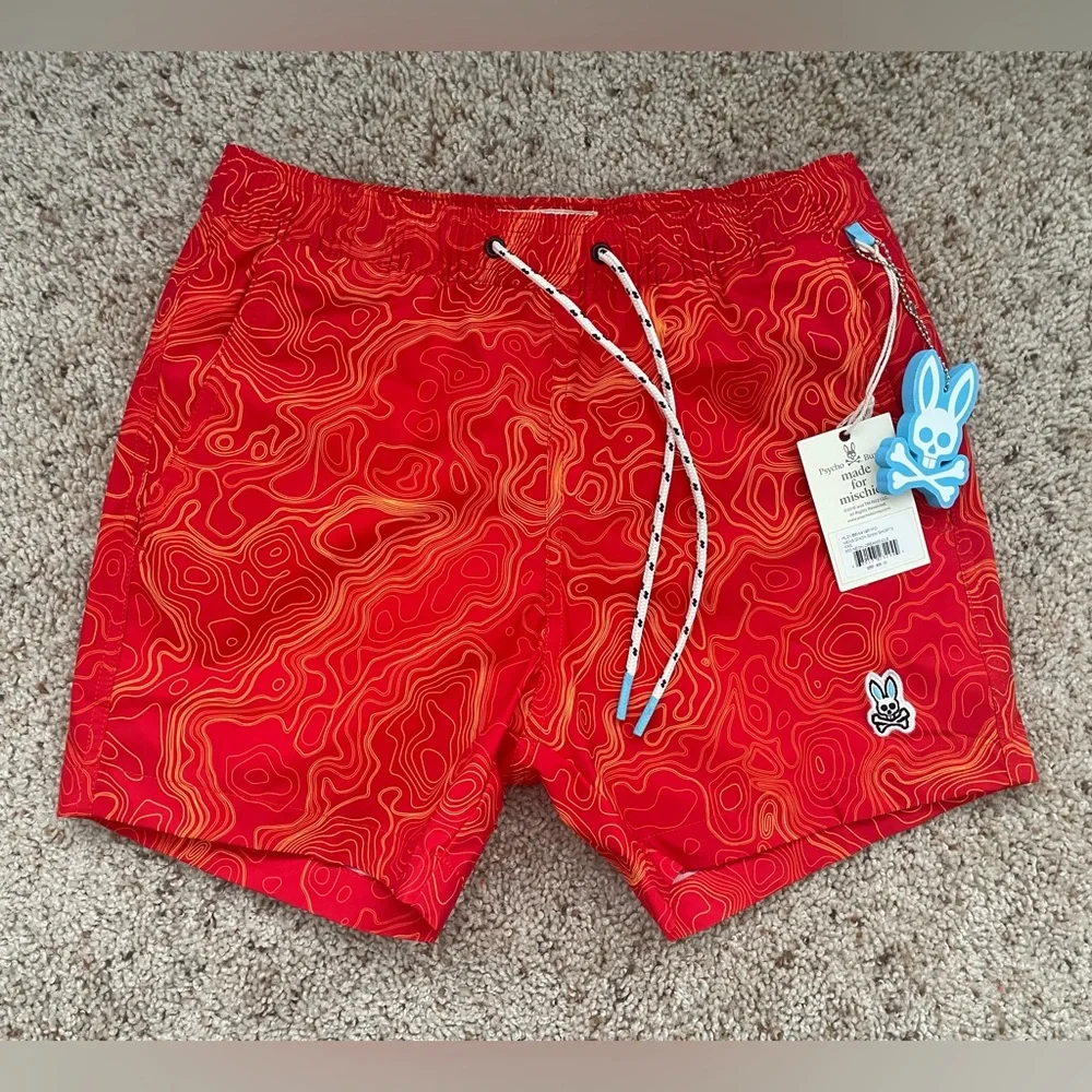 🐰 Psycho Bunny Swim Trunks (Unisex) - Picture 1 of 2